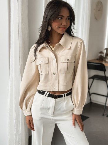 Veste en suédine Louise - Beige