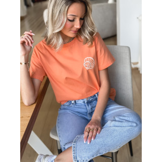 T-shirt Calypso - Orange/Ecru