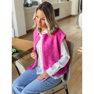 Gilet sans manches Noella - Fuchsia