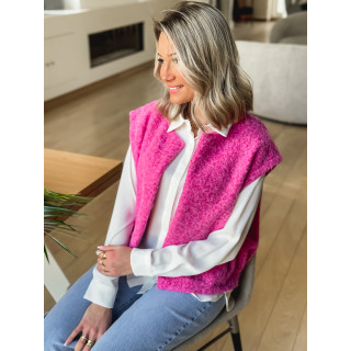 Gilet sans manches Noella - Fuchsia