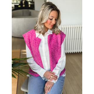 Gilet sans manches Noella - Fuchsia