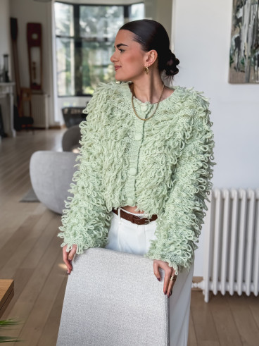 Gilet Noémie - Vert menthe