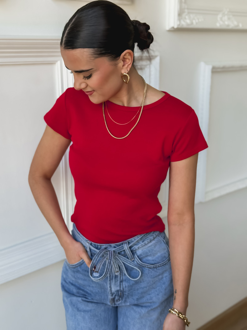 T-shirt Romane - Rouge