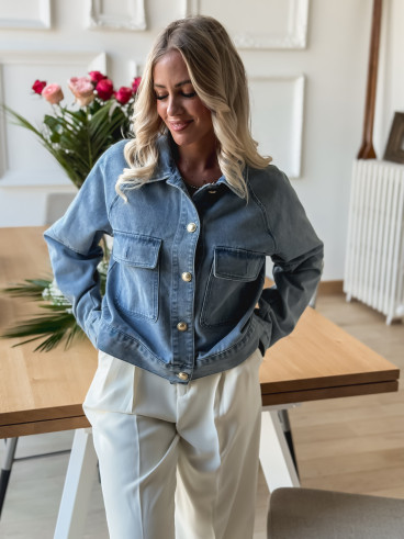 Veste en jeans Arianne - Bleu