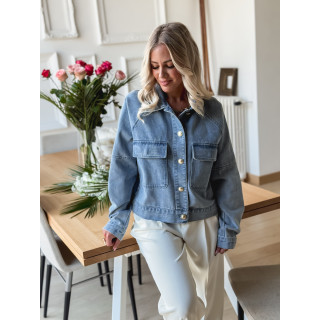 Veste en jeans Arianne - Bleu