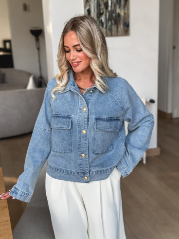 Veste en jeans Arianne - Bleu