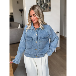 Veste en jeans Arianne - Bleu