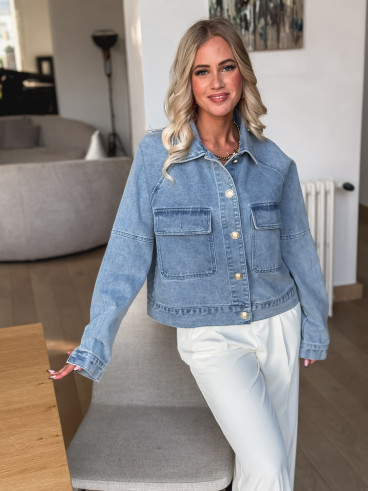 Veste en jeans Arianne - Bleu