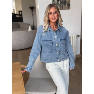 Veste en jeans Arianne - Bleu