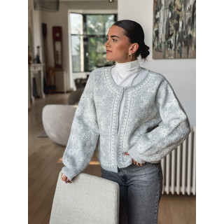 Gilet Donna - Gris/Blanc