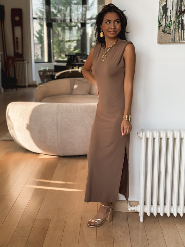 Robe longue Hera - Marron