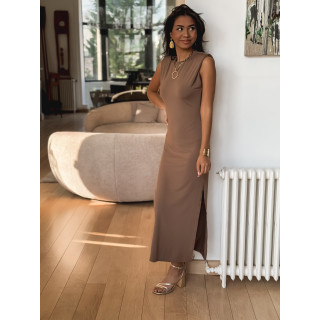 Robe longue Hera - Marron