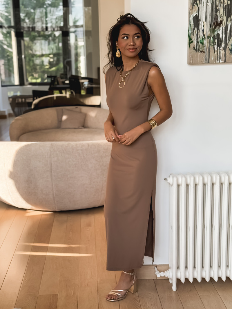 Robe longue Hera - Taupe