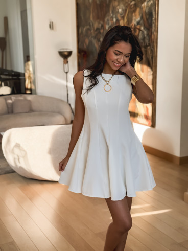 Robe courte Milenna - Blanc