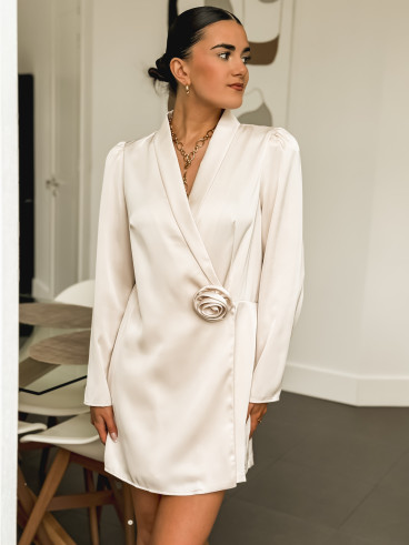 Robe courte Estelle - Beige