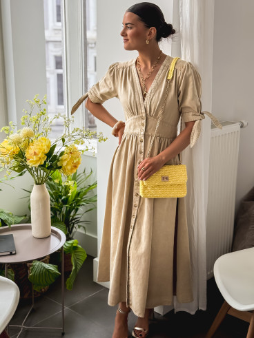 Robe longue Prague - Beige