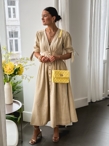 Robe longue Prague - Beige