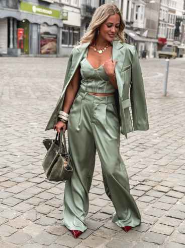 Pantalon Ophélia - Vert sauge