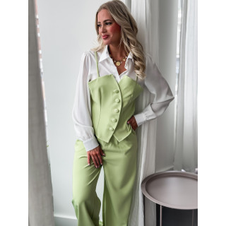 Chemise Loula - Vert/Blanc