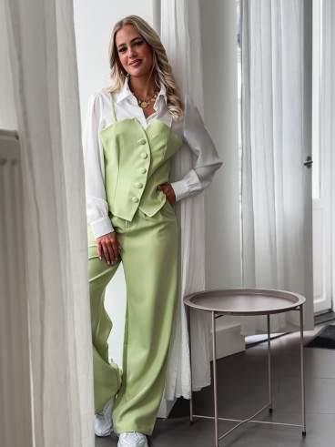 Chemise Loula - Vert/Blanc