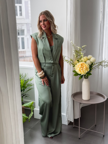 Blazer sans manches Ophélia - Vert sauge