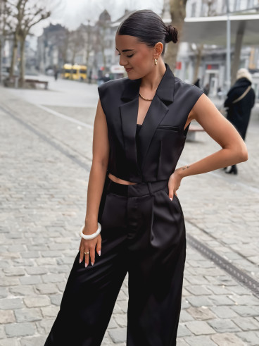 Blazer sans manches Ophélia - Noir