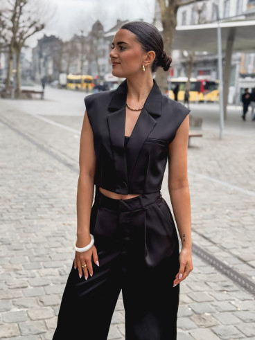 Blazer sans manches Ophélia - Noir