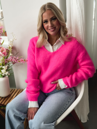 Pull Albi - Rose Fluo