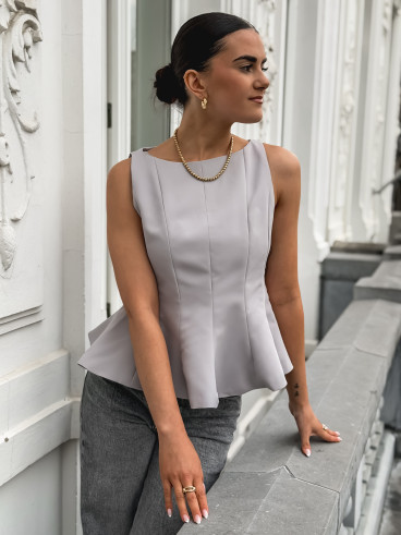 Blouse India - Gris