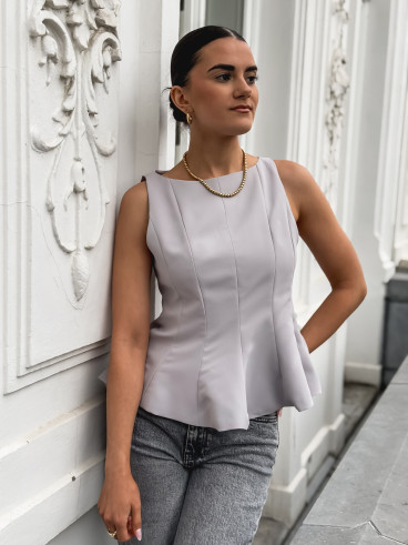 Blouse India - Gris