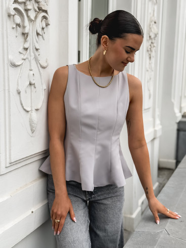 Blouse India - Gris