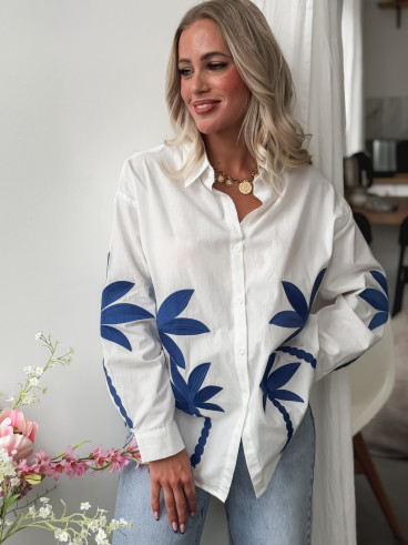 Chemise Soraya - Blanc/Bleu