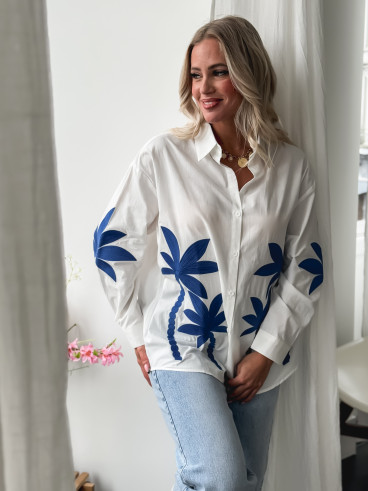 Chemise Soraya - Blanc/Bleu