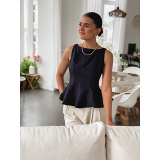 Blouse India - Bleu marine