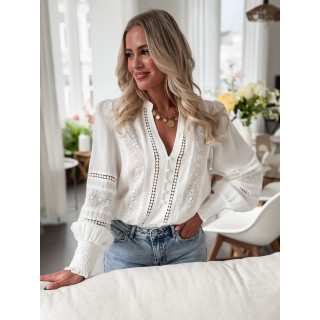 Blouse Lizie - Blanc