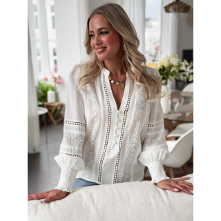 Blouse Lizie - Blanc