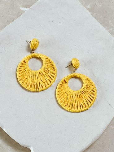 Boucles d'oreilles Amélina - Jaune