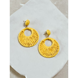 Boucles d'oreilles Amélina - Jaune