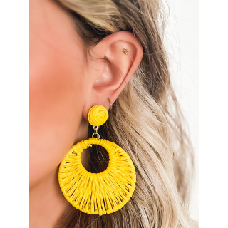 Boucles d'oreilles Amélina - Jaune