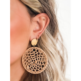 Boucles d'oreilles Sami - Camel