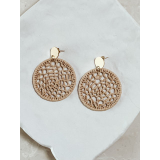 Boucles d'oreilles Sami - Camel