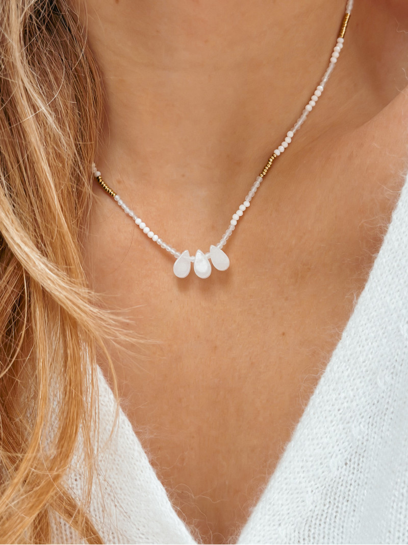 Collier Ruby - Blanc