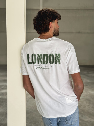 T-shirt London - Blanc