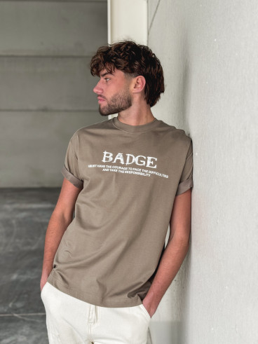 T-shirt "BADGE" - Kaki