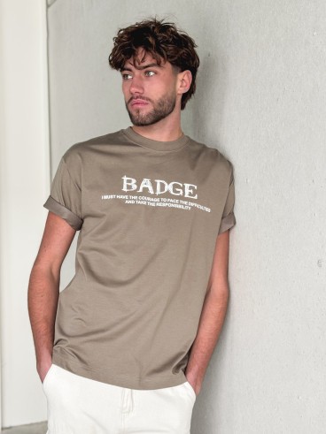 T-shirt "BADGE" - Kaki