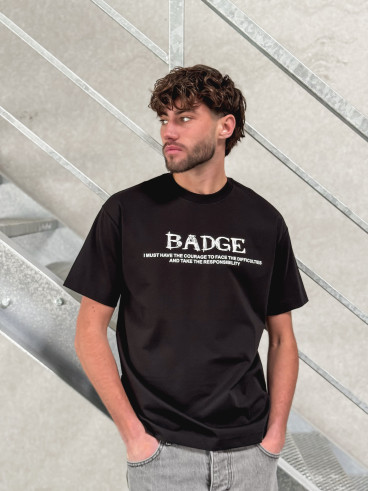 T-shirt "BADGE" - Noir