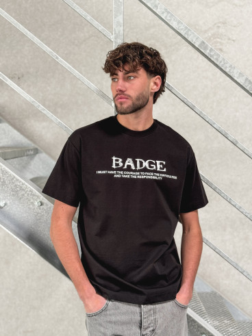 T-shirt "BADGE" - Noir