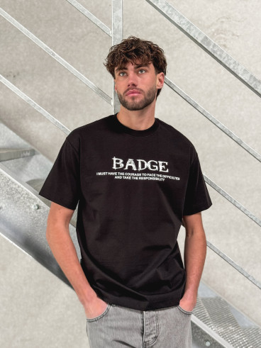 T-shirt "BADGE" - Noir