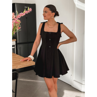 Robe courte Léanna - Noir