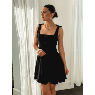 Robe courte Léanna - Noir